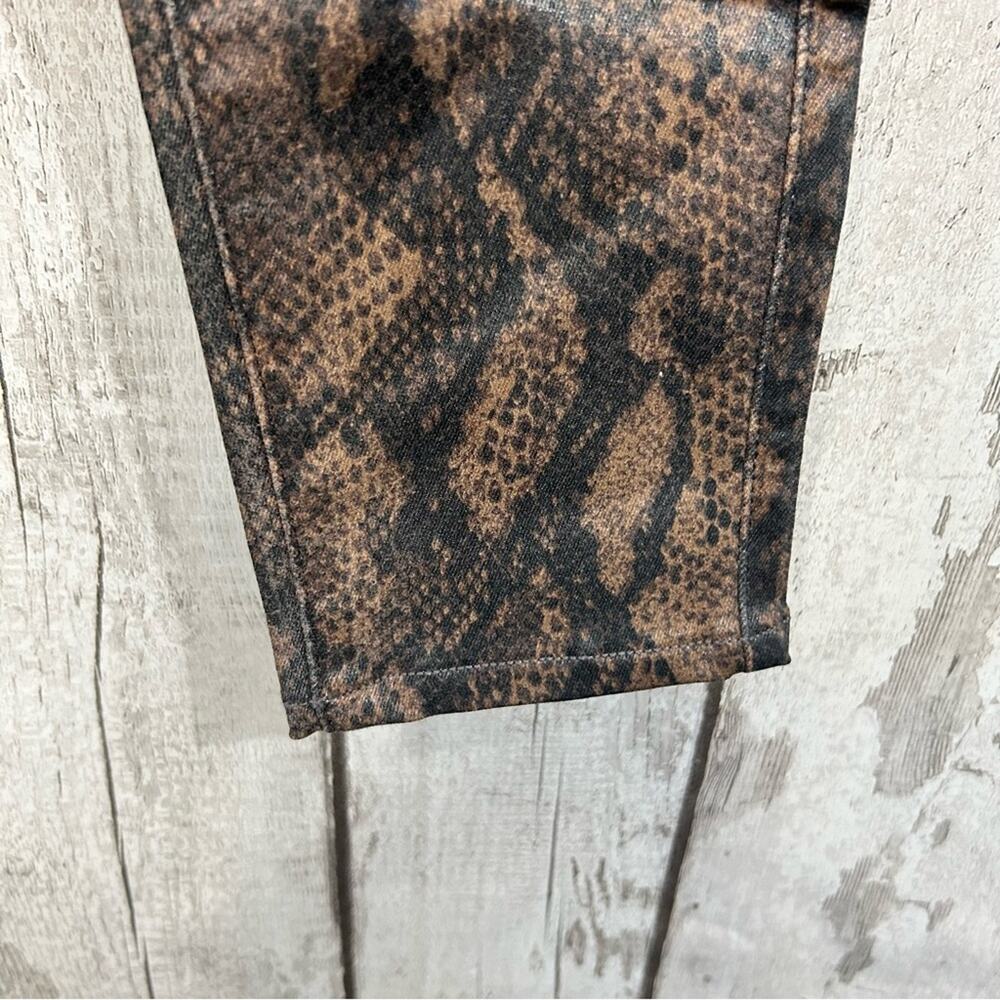 Paige - NWT Hoxton Snakeskin Skinny Jeans - Picture 4 of 8